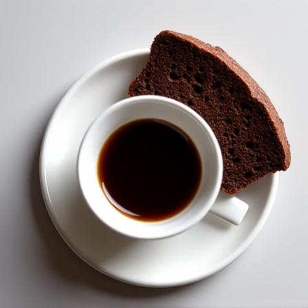 Café expreso con hogaza de centeno