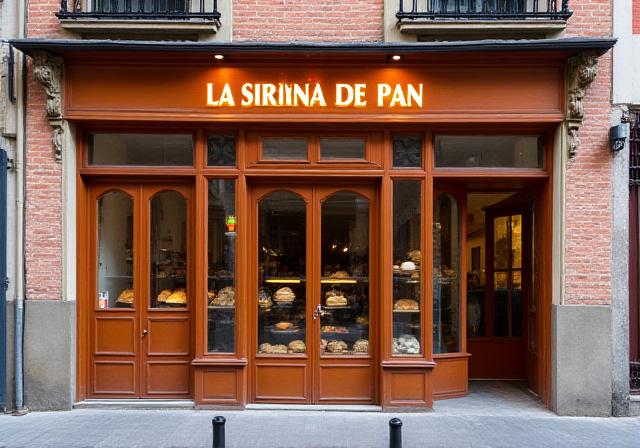 Exterior de la panadería La Sirena de Pan en Madrid